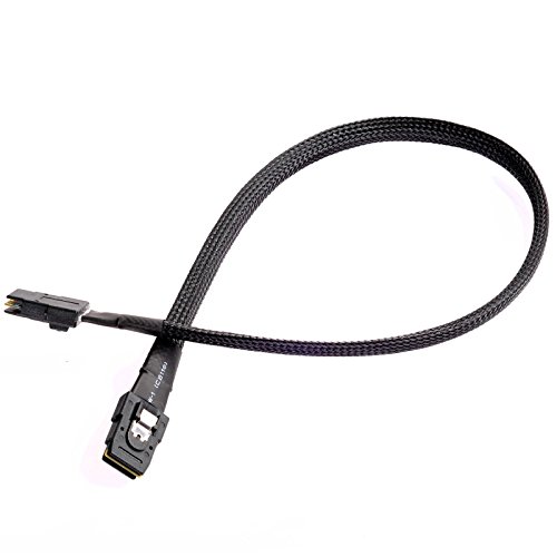 SilverStone SST-CPS02 - Internes Mini SAS Kabel mit beidseitigen 36-pin SFF8087 Steckern, 50 cm von SilverStone Technology