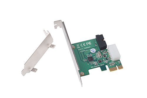 SilverStone SST-EC03S-P - USB 3.0 PCI-E Erweiterungskarte, 5V 4 Pin Molex Stromanschluss, 1x USB 3.0 20-pin Connector und 3.5" Frontpanel mit 2x USB 3.0 Ports, silber SilverStone SST-EC03S-P - USB 3.0 PCI-E Erweiterungskarte, 5V 4 Pin Molex Stromanschluss, 1x USB 3.0 20-pin Connector und 3.5" Frontpanel mit 2x USB 3.0 Ports, silber von SilverStone Technology