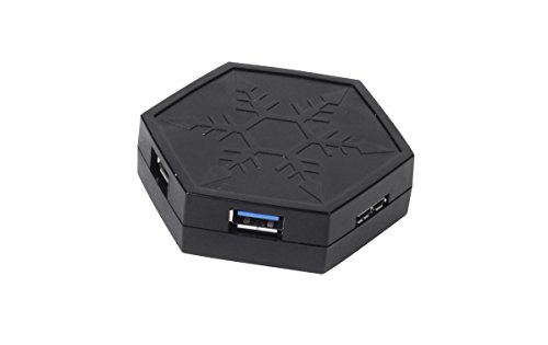 SilverStone SST-EP01 - 4-Port USB 3.0 Hub, BC 1.2-kompatibler 5V Stromausgang für schnelles Laden, integrierter Magnet von SilverStone Technology
