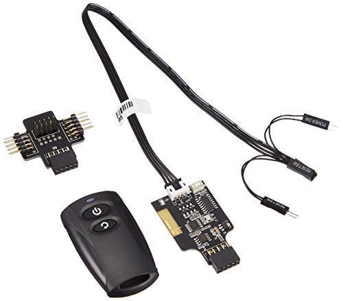 SilverStone SST-ES02-USB - 2.4G Funk-Fernbedienung für PC Power / Reset, USB 2.0 9-Pin von SilverStone Technology