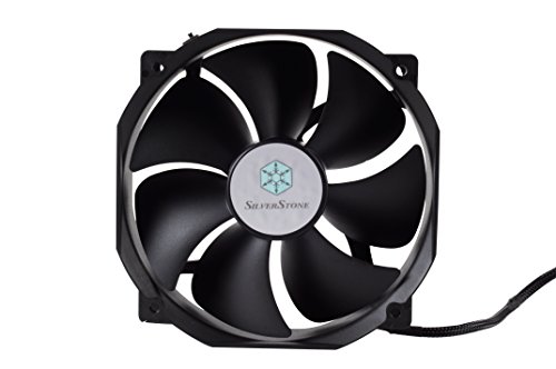 SilverStone SST-FHP141 v 2.0 - FHP Serie 140 mm-PWM-Lüfter mit sehr großen Lüfterblättern für besonders hohen Luftdruck, schwarz von SilverStone Technology