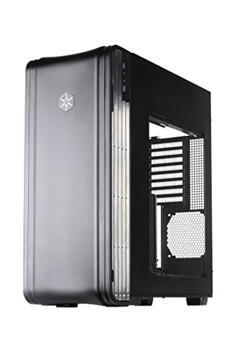 SilverStone SST-FT04B-W - Fortress Big Tower Gehäuse mit Front-Tür und Fenster, hochleistungsfähiges Kühlsystem, EATX, ATX, schwarz von SilverStone Technology