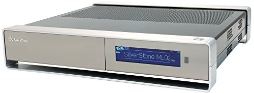 SilverStone SST-ML02B-MXR - Milo Micro-ATX Schmales HTPC Gehäuse mit LCD, schwarz von SilverStone Technology