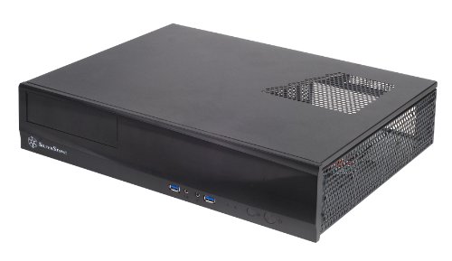 SilverStone Technology SilverStone SST-ML03B - Milo Micro ATX Schmales HTPC Gehäuse, schwarz von SilverStone Technology