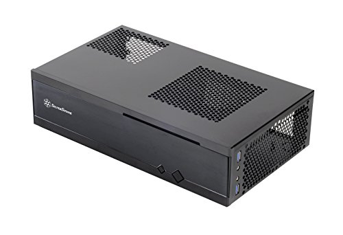 SilverStone SST-ML05B - Milo Mini-ITX kompaktes HTPC Desktop Gehäuse, schwarz von SilverStone Technology