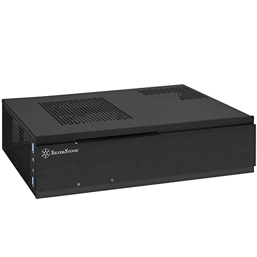 SilverStone SST-ML06B-E - Milo Mini-ITX kompaktes HTPC Desktop Gehäuse, schwarz von SilverStone Technology