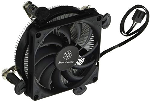 SilverStone SST-NT08-115XP - Nitrogon Slim Low Profile CPU-Kühler mit 80 mm-PWM-Lüfter für Intel-Sockel von SilverStone Technology