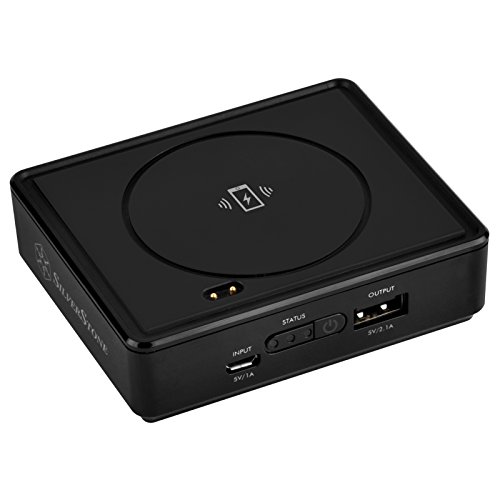 SilverStone SST-QIB052 - 2-in-1 5200mAh Qi Lader Powerbank mit zusätzlichem USB Ladeport, kompatibel mit allen standard Qi Endgeräten, stapelbar, schwarz SilverStone SST-QIB052 - 2-in-1 5200mAh Qi Lader Powerbank mit zusätzlichem USB Ladeport, kompatibel mit allen standard Qi Endgeräten, stapelbar, schwarz von SilverStone Technology