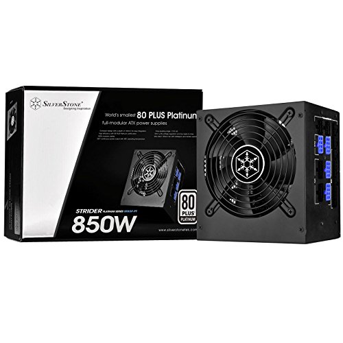 SilverStone SST-ST85F-PT - Strider Platinum Serie, 850W 80 Plus Platinum ATX flüsterleises PC-Netzteil mit 120 mm-Lüfter, 100% modular von SilverStone Technology