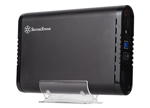 SilverStone SST-TS07 - Mobiles USB 3.0 Super-Speed Festplatten-Gehäuse für 3,5" SATA III-HDDs oder SSDs, schwarz von SilverStone Technology