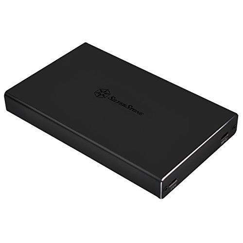 SilverStone SST-TS15B - Externes Festplattengehäuse aus Aluminium, USB 3.1 Type C, für 9.5mm 2.5" SSD/HDD, unterstützt UASP, schwarz SilverStone SST-TS15B - Externes Festplattengehäuse aus Aluminium, USB 3.1 Type C, für 9.5mm 2.5" SSD/HDD, unterstützt UASP, schwarz von SilverStone Technology