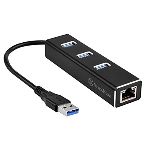 SilverStone Technology 3 Ports USB 3.1 Hub and RJ45 Gigabit Network Adapter EP04B von SilverStone Technology