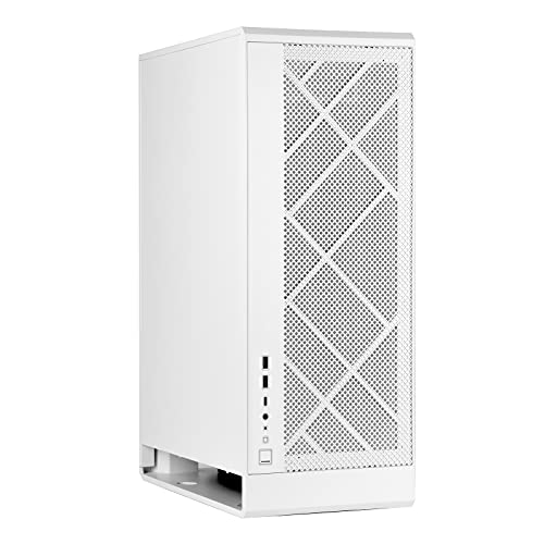 SilverStone Technology ALTA G1M, Weiß, Micro-ATX-Tower mit Design mit Kamineffekt, 180mm x 1 Air Penetrator Lüfter enthalten, SST-ALG1MW von SilverStone Technology