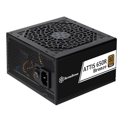 SilverStone Technology ATTIS 650R Bronze, 80 Plus-Bronze ATX-3,1 ATX-Netzteil mit 650W, SST-AT650R-BF von SilverStone Technology