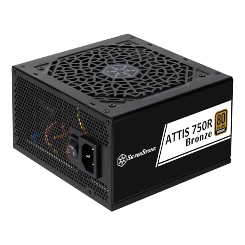 SilverStone Technology ATTIS 750R Bronze, 80 Plus-Bronze ATX-3,1 ATX-Netzteil mit 750W, SST-AT750R-BF von SilverStone Technology