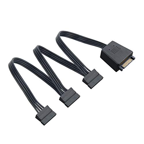 SilverStone Technology CP06-L, Superflexible 1-zu-3-SATA-Stromanschlüsse, Zwei 2200-μF-Kondensatoren, SST-CP06-L von SilverStone Technology