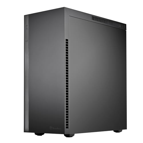 SilverStone Technology KL07E, Hochwertiges ATX-Tower-Gehäuse mit geräuschlosem Design und elegantem Stil, SST-KL07B-E von SilverStone Technology