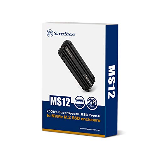 SilverStone Technology MS12, Aktuelle USB-3.2-Gen-2x2-Schnittstelle mit SuperSpeed+-Übertragungsrate bis 20Gbps, SST-MS12, schwarz SilverStone Technology MS12, Aktuelle USB-3.2-Gen-2x2-Schnittstelle mit SuperSpeed+-Übertragungsrate bis 20Gbps, SST-MS12, schwarz von SilverStone Technology