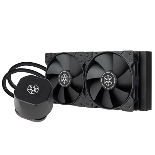 SilverStone Technology NovaPeak 240,Überlegene All-In-One-Lösung zur Flüssigkeitskühlung, SST-NP240B von SilverStone Technology