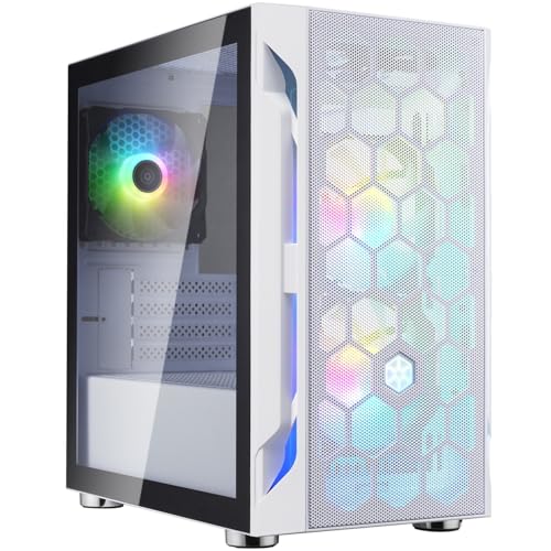 SilverStone Technology FARA H1M PRO- Fara H1M Micro-ATX Gaming Computer Chassis mit ARGB-Beleuchtung, Weiss, weiß, SST-FAH1MW-PRO SilverStone Technology FARA H1M PRO- Fara H1M Micro-ATX Gaming Computer Chassis mit ARGB-Beleuchtung, Weiss, weiß, SST-FAH1MW-PRO von SilverStone Technology
