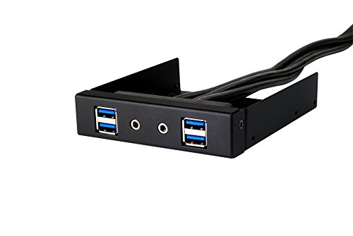 SilverStone Technology SST-FP32B-E - Front Panel 3.5 4X USB 3.0 mit HD Audio, schwarz von SilverStone Technology