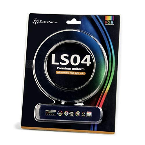SilverStone Technology SST-LS04 - Premium ARGB LED Light Strip, 45 cm mit beidseitig 40x 2020 ARGB LED von SilverStone Technology