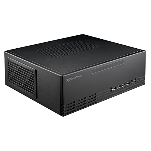 SilverStone Technology SST-ML11B - Milo Schmales und kompaktes Micro-ATX-Gehäuse, Unterstützt Netzteil im TFX-Formfaktor von SilverStone Technology