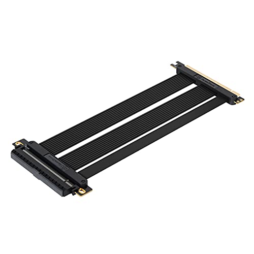 SilverStone Technology SST-RC05B-220-220mm hochwertiges Flexibles PCIe-4.0-x16-Riser-Kabel von SilverStone Technology