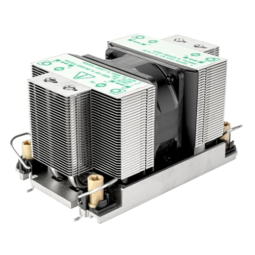 SilverStone Technology XE02-4677, 2-HE-SFF-Server/Workstation-CPU-Kühler für Sockel Intel LGA4677, SST-XE02-4677B (Schwarz+Schwarz) von SilverStone Technology