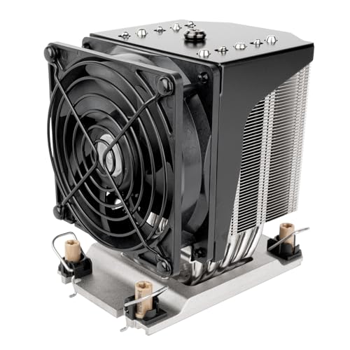 SilverStone Technology XE04-4677, 4-HE-SFF-Server/Workstation-CPU-Kühler für Sockel Intel LGA4677, SST-XE04-4677B (Schwarz+Schwarz) von SilverStone Technology