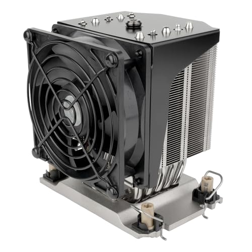 SilverStone Technology XE04-4677V 4-HE-SFF-Server/Workstation-CPU-Kühler für Sockel Intel LGA4677, SST-XE04-4677VB (Schwarz + Schwarz) von SilverStone Technology