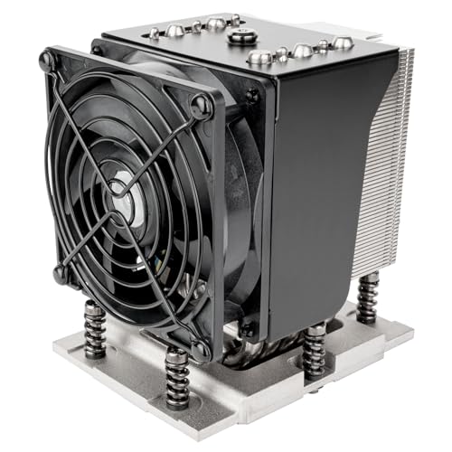 SilverStone Technology XE04-SP5 4U SFF Server/Workstation CPU Kühler für Intel AMD SP5 Sockel, SST-XE04-SP5B (Schwarz + Schwarz) von SilverStone Technology