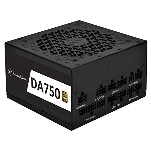 Silverstone DA750 Gold, Vollständig modulares 80-Plus-Gold-ATX-Netzteil mit 750 W, SST-DA750-G von SilverStone Technology