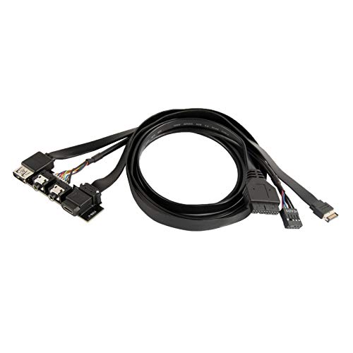 Silverstone G11313530-RT - I/O Port Upgrade auf USB 3.1 Gen. 2 (10Gb/s), Type C Connector, Flexible Flache Kabel von SilverStone Technology