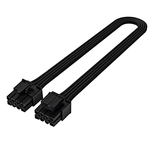 Silverstone PP06BE-EPS35, EPS/ATX 12V 8-polig bis 4 + 4-polig, Schwarz, 350mm, 16 AWG, SST-PP06BE-EPS35 von SilverStone Technology