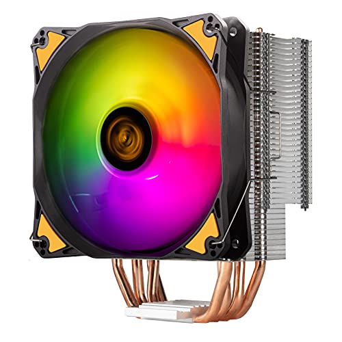 Silverstone SST-AR12-TUF - Argon-CPU-Kühler 4 Direktkontakt-Heatpipe, 120-mm-PWM-ARGB-Lüfter von SilverStone Technology