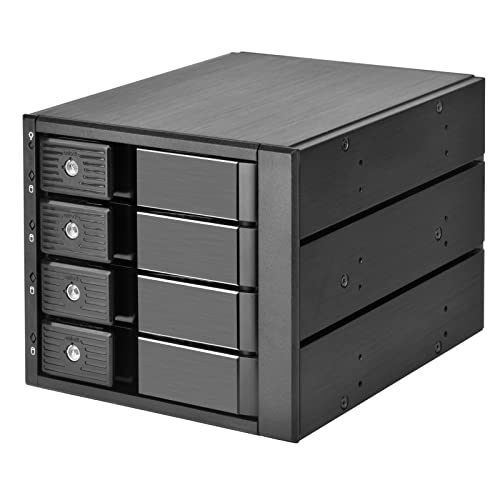 Silverstone SST-FS304-12G - Gehäuse mit DREI 5,25” Montagenuten für Vier 3,5” SAS-12G / SATA-6Gbit/s HDD/SSD von SilverStone Technology