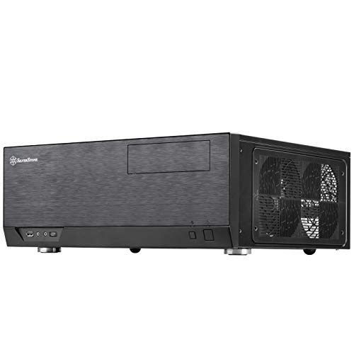 Silverstone SST-GD09B-C - Grandia HTPC ATX Desktop Gehäuse mit hochleistungsfähigem und geräuscharmen Kühlsystem, USB Typ C Anschluss am Front Panel, schwarz von SilverStone Technology