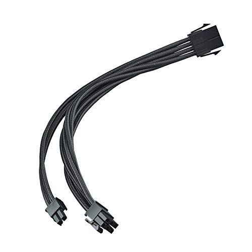 Silverstone SST-PP07E-PCIB - Cable Extensor ENFUNDADO 25CM 8PINES A PCI-E 6+2 von SilverStone Technology