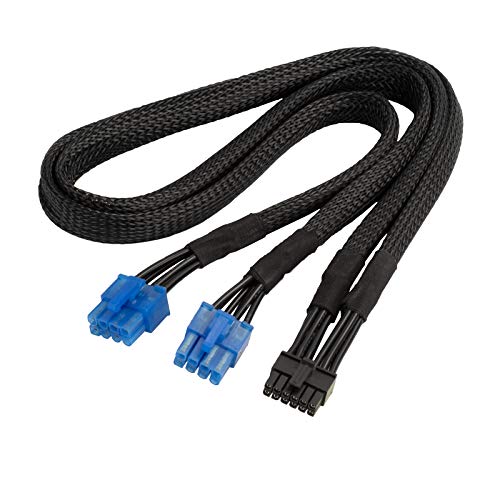 SilverStone Technology SST-PP12-PCIE - 2 x PCIe-8-Pin- (Netzteil) zu-12-Pin- (GPU) Stromkabel von SilverStone Technology