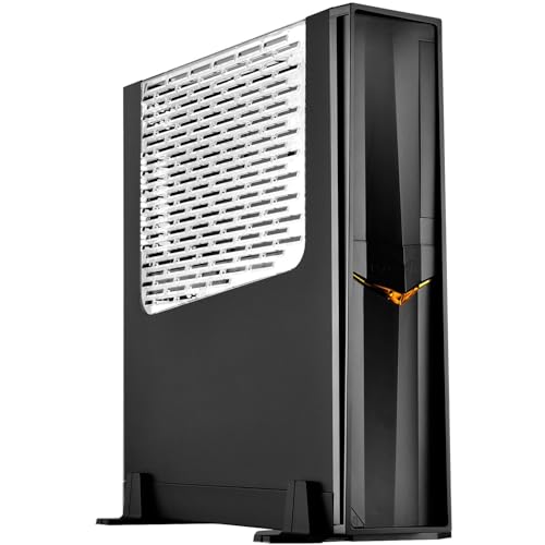 Silverstone SST-RVZ02B-W - Raven Mini-ITX schmales Gaming Computer Gehäuse mit Fenster, schwarz von SilverStone Technology