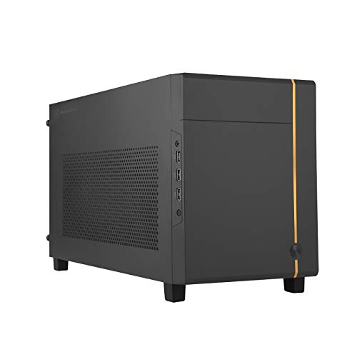 Silverstone SST-SG14B - Sugo Mini-ITX kompaktes Cube Gehäuse, mit konfigurierbarer Frontblende, schwarz von SilverStone Technology