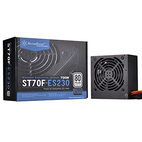 Silverstone SST-ST70F-ES230 - Strider Essential Serie, 700W 80 Plus 230V EU ATX flüsterleises PC-Netzteil mit 120 mm-Lüfter Silverstone SST-ST70F-ES230 - Strider Essential Serie, 700W 80 Plus 230V EU ATX flüsterleises PC-Netzteil mit 120 mm-Lüfter von SilverStone Technology
