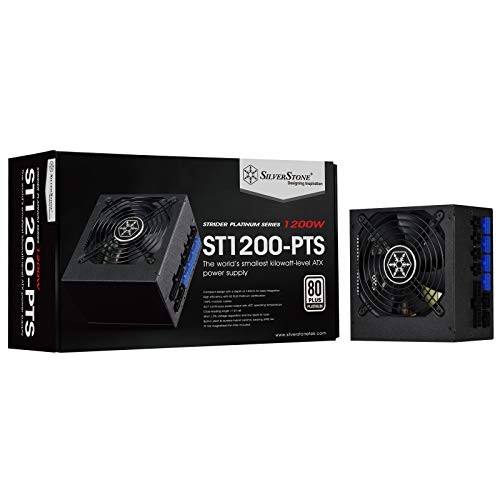 Silverstone Sst-ST1200-PTS 1200W PC-Netzteil, schwarz, 8x PCIe, Kabel-Management von SilverStone Technology