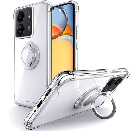 Silverback Hülle Kompatibel mit Xiaomi Redmi 13C 4G Handyhülle mit 360 Grad Ring Halter Schutzhülle TPU Schock Stoßfester Stoßfänger Weiche Dünn Case für Redmi 13C 4G - Clear Silverback Hülle Kompatibel mit Xiaomi Redmi 13C 4G Handyhülle mit 360 Grad Ring Halter Schutzhülle TPU Schock Stoßfester Stoßfänger Weiche Dünn Case für Redmi 13C 4G - Clear von Silverback