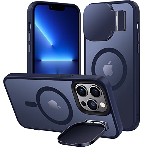 Silverback für iPhone 13 Pro Max Hülle mit Ständer, Kickstand Case mit Kameraschutz Stoßfeste Staubdichte HandyHülle für iPhone 13 Pro Max - Blau von Silverback