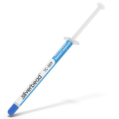 Silverbead Wärmeleitpaste Hochleistungs Thermische Thermal Paste Grease Compound TC-009 | für alle CPU Kühler PC GPU LED SMD IC Heatsink Kühlkörper Wasserkühlung Notebook & Laptop PS4 Silverbead Wärmeleitpaste Hochleistungs Thermische Thermal Paste Grease Compound TC-009 | für alle CPU Kühler PC GPU LED SMD IC Heatsink Kühlkörper Wasserkühlung Notebook & Laptop PS4 von Silverbead
