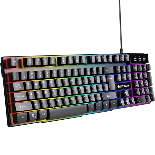 Silvergear Gaming Tastatur RGB LED - QWERTY von Silvergear