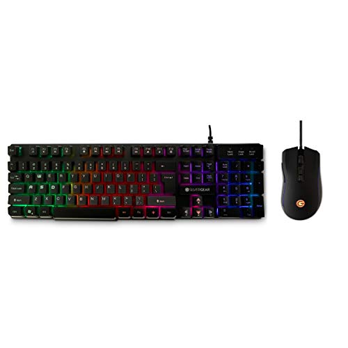 Silvergear Gaming Tastatur und Maus, 6 DPI, RGB-Beleuchtung, QWERTY Layout, Vorteilspack - Schwarz von Silvergear