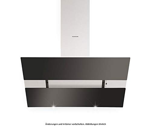 SILVERLINE Capella CPW 600 S Wandhaube kopffrei Edelstahl/Glas Schwarz 60 cm von Silverline